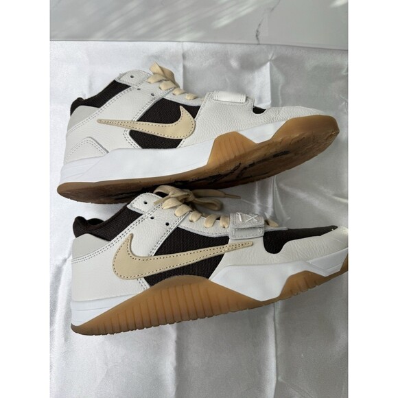 Travis Scott x Jordan Jumpman Jack TR Sail Light Umber Men’s 9.5 Shoes Mocha - Picture 6 of 16